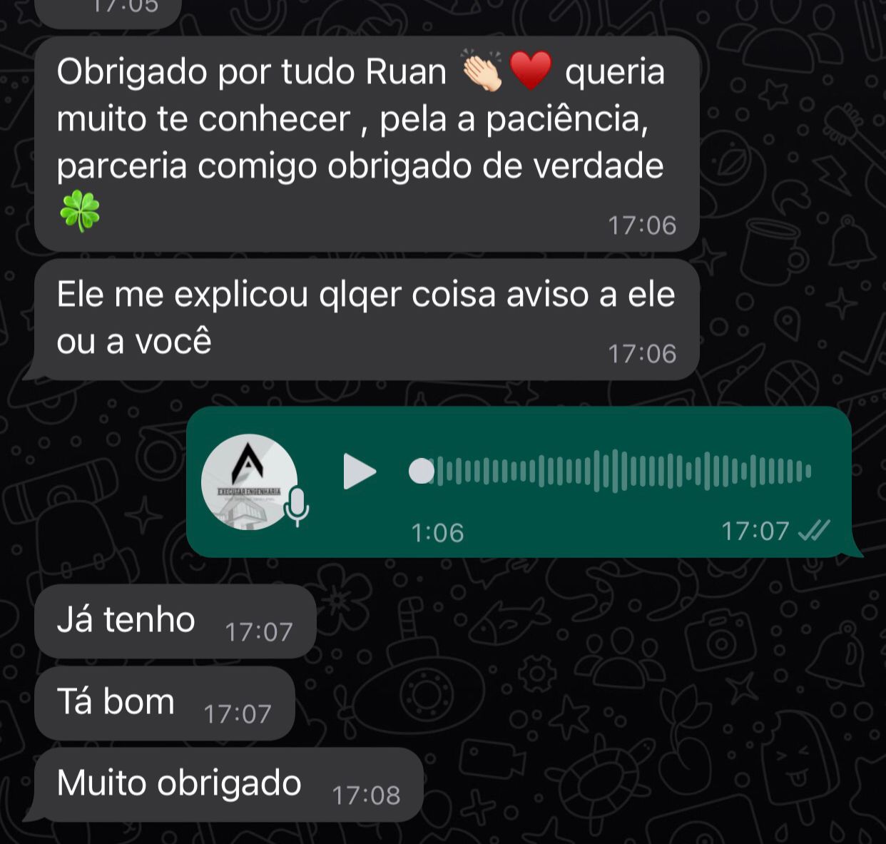 Depoimento de cliente da Executar Engenharia