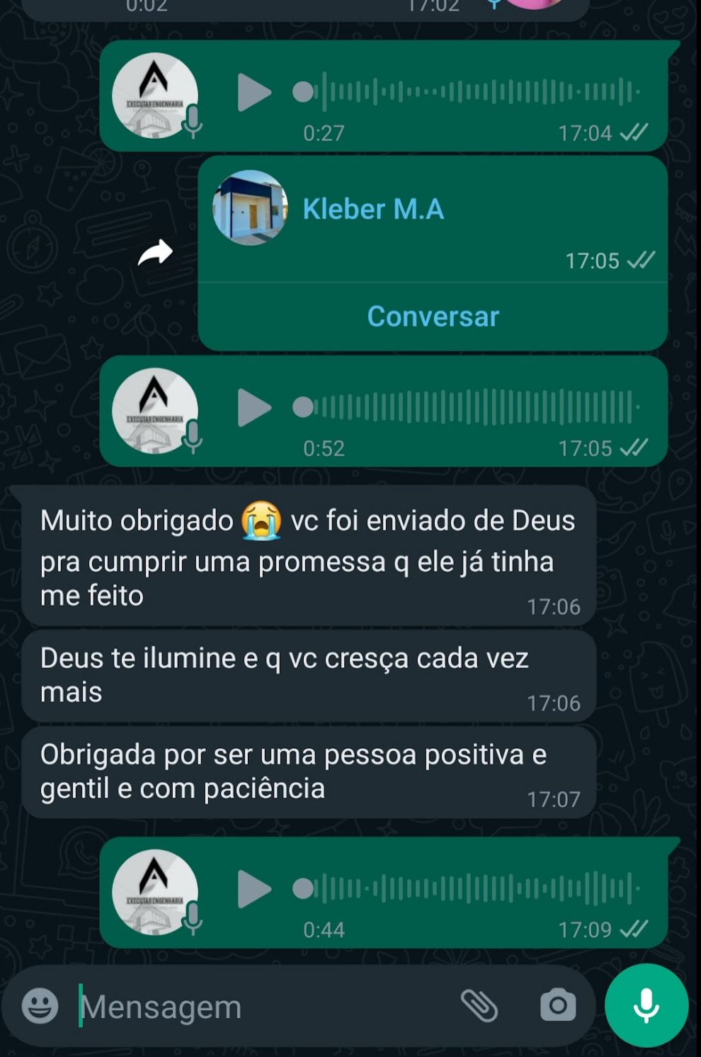 Depoimento de cliente da Executar Engenharia