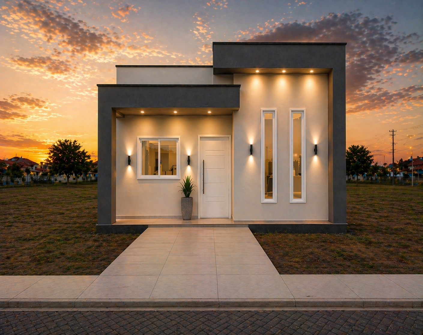 Modelo Conforto 56,57 m² da Executar Engenharia